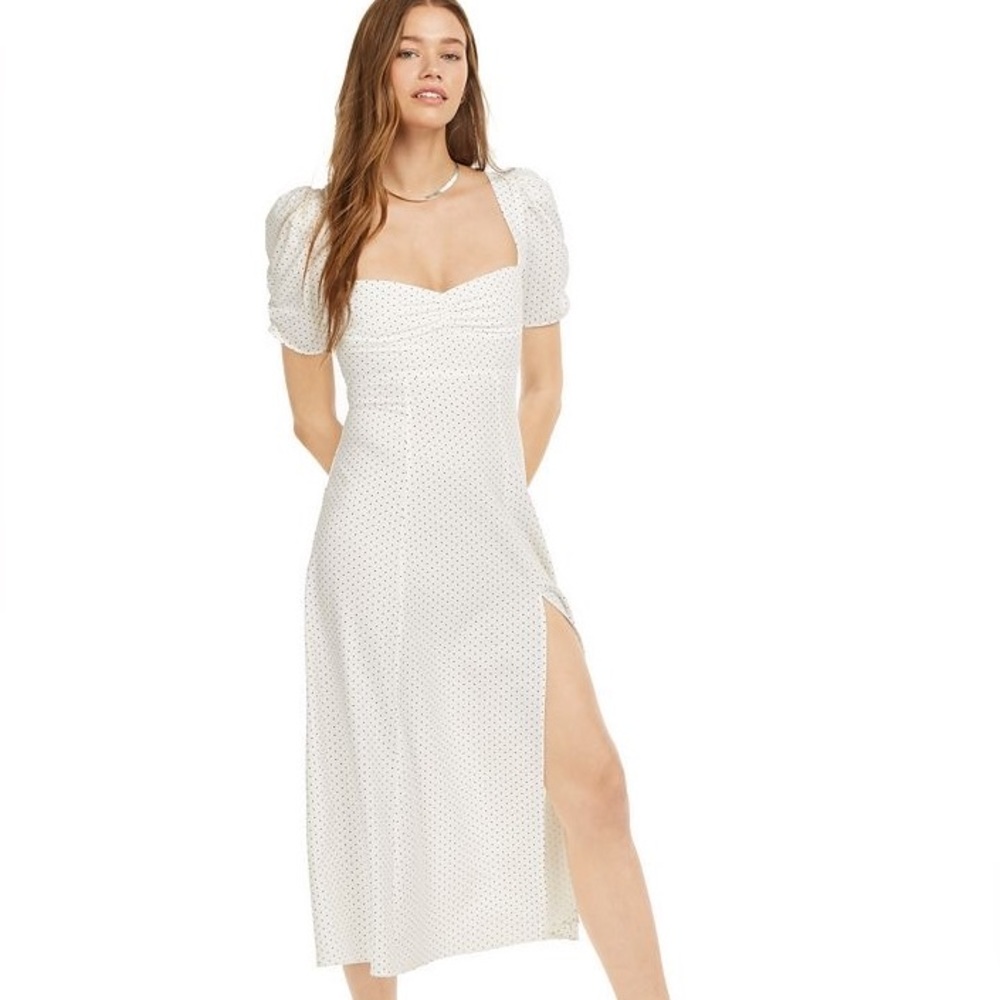 Danielle Bernstein for Macy’s Polka Dot Dress Midi Size 2 weworewhat